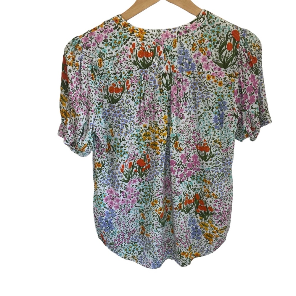 4 of 52 conversations by Anthropologie Floral Blouse - Picture 3 of 9
